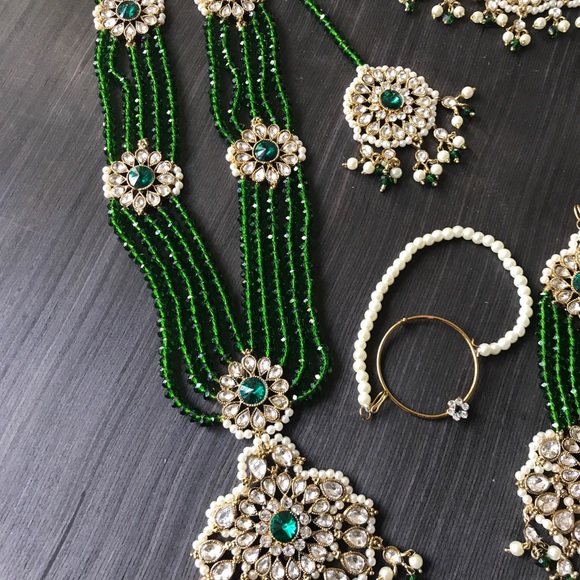 Green bridal full bridals set
